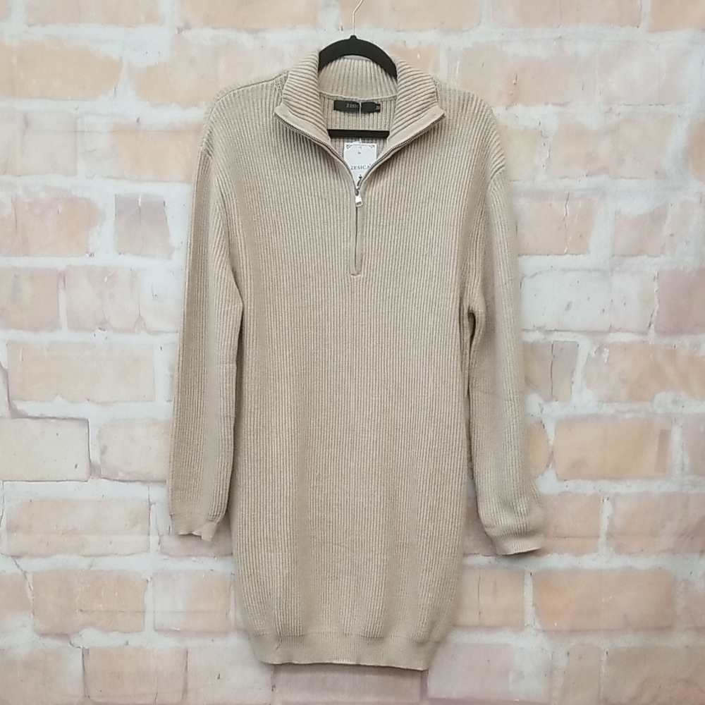 NWT ZESICA Size M Women's Beige Sweater
